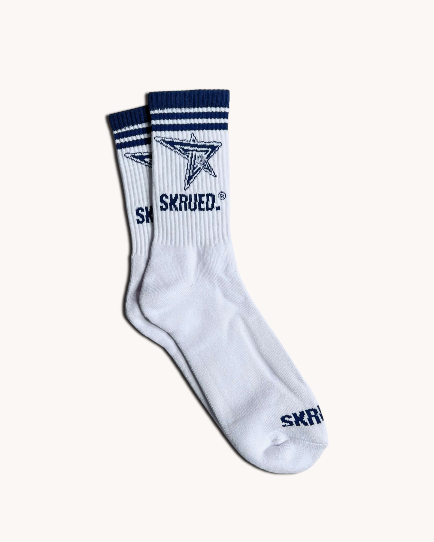 Energy Star Socks - White/Navy