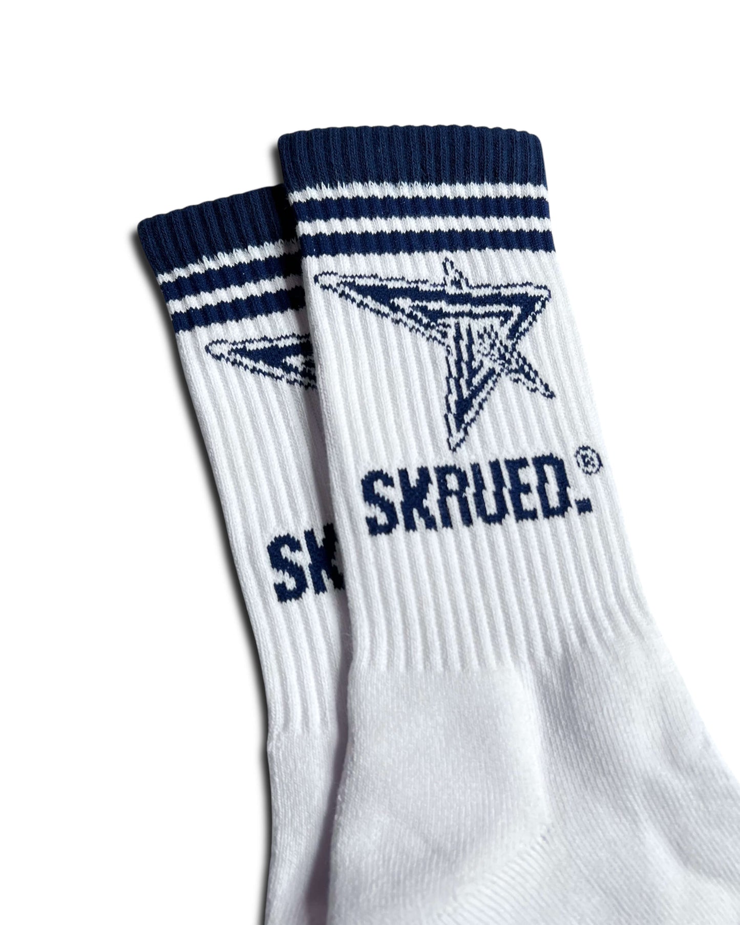 Energy Star Socks - White/Navy