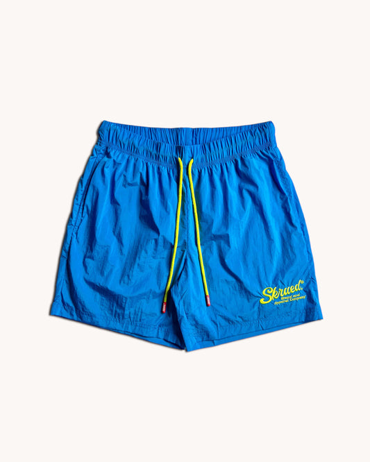 Chunky Logo Light Breeze Shorts - Summer Blue