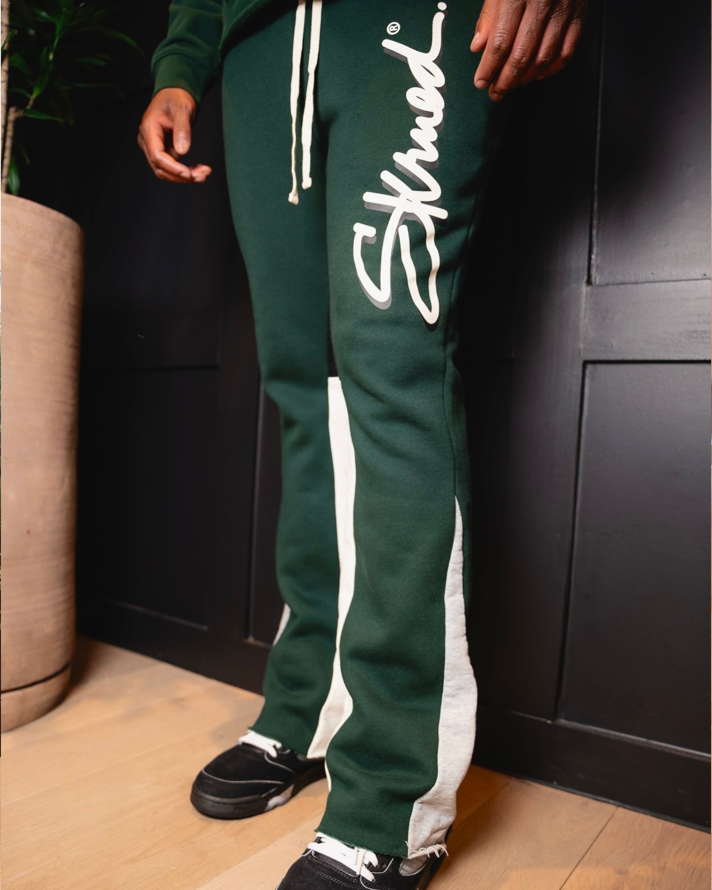 SKRUED Up Logo Flare Sweatpants