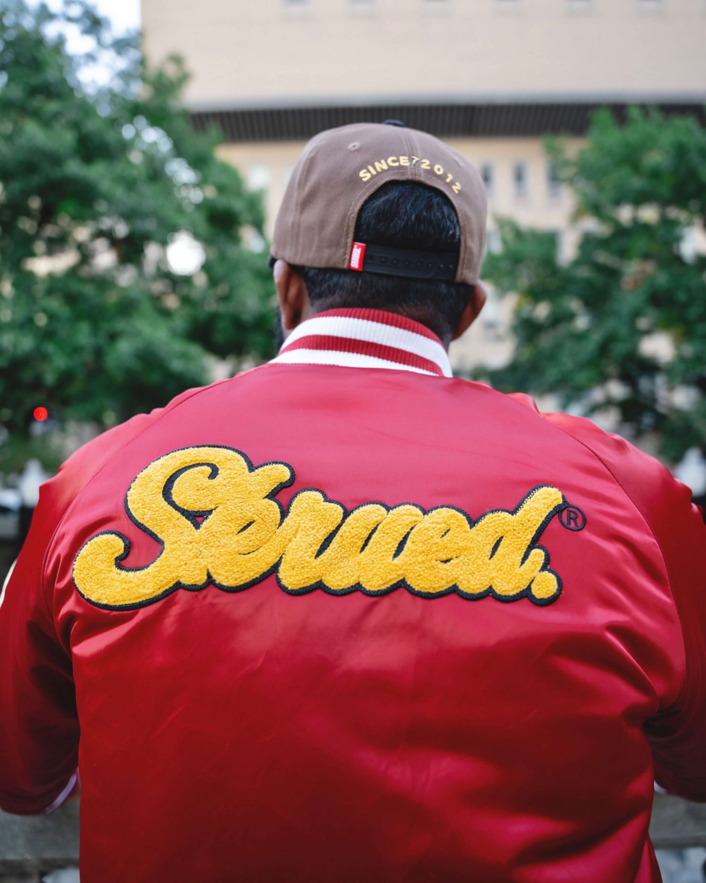 SKRD Satin Bomber Jacket