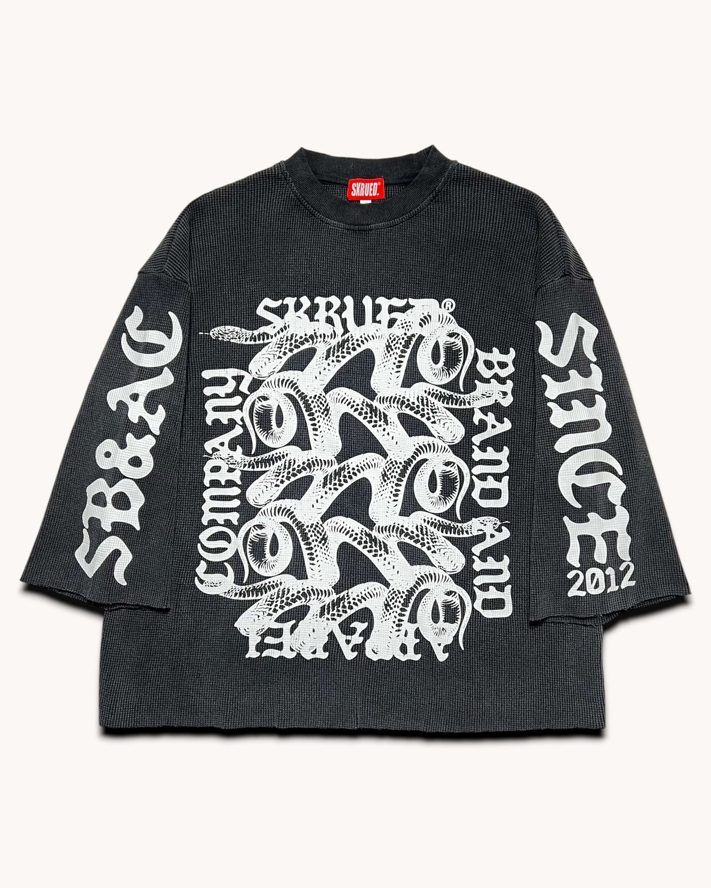 Snake Pit Raw Hem Thermal - Gun Metal