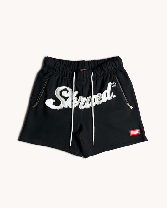 Chunky SKRUED Logo Applique Shorts