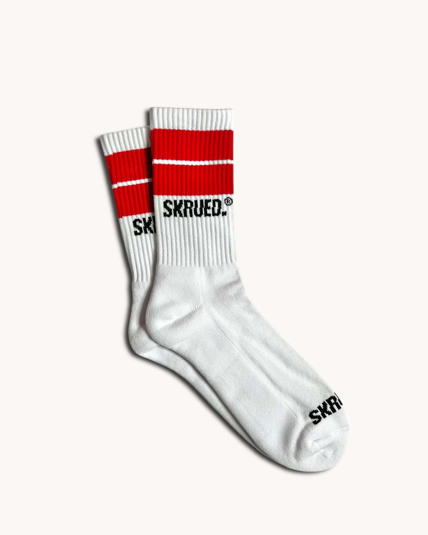 Jumbo Stripe Socks - Red