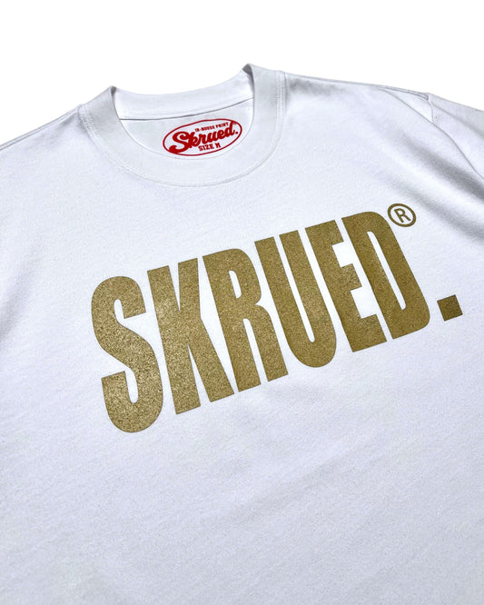 Classic Logo Tee - White Gold