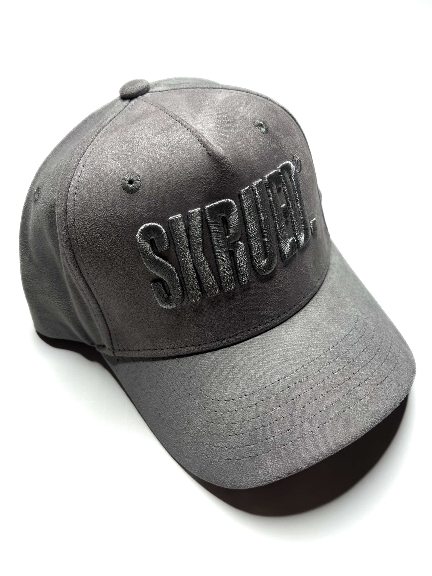 Suede Classic Logo Hat - Medusa Stone
