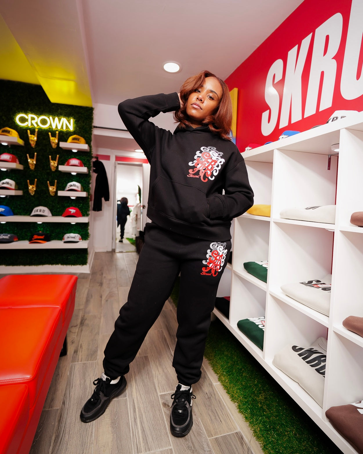 Women's SBAC Boyfriend Sweatsuit - Black