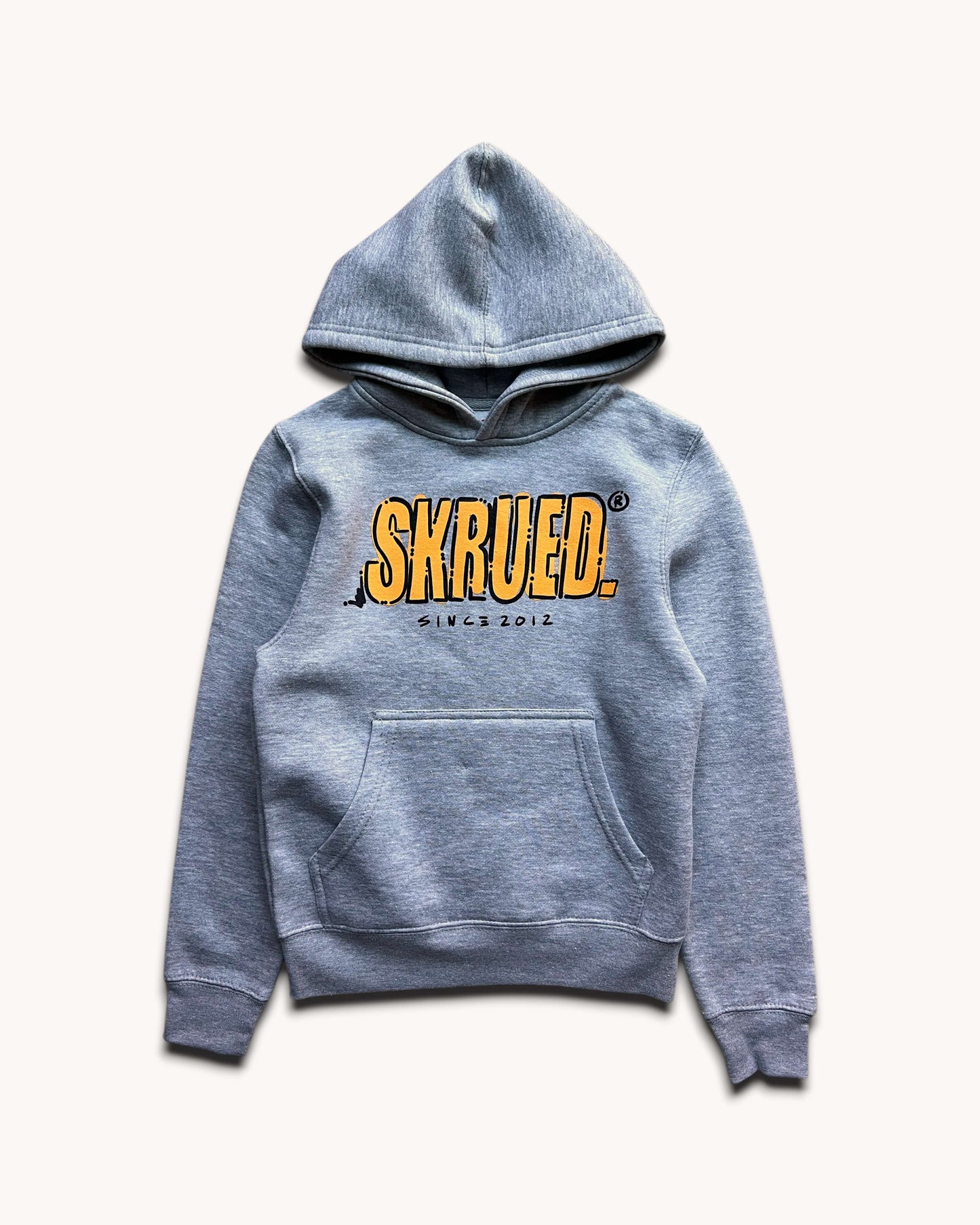 Kid’s Doodle Classic Logo Hoodie - Grey/Yellow