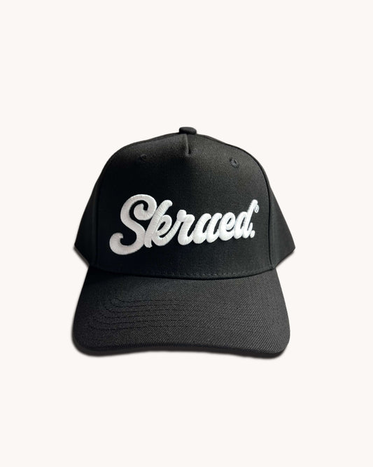 Chunky Logo Snapback Hat - Black/White