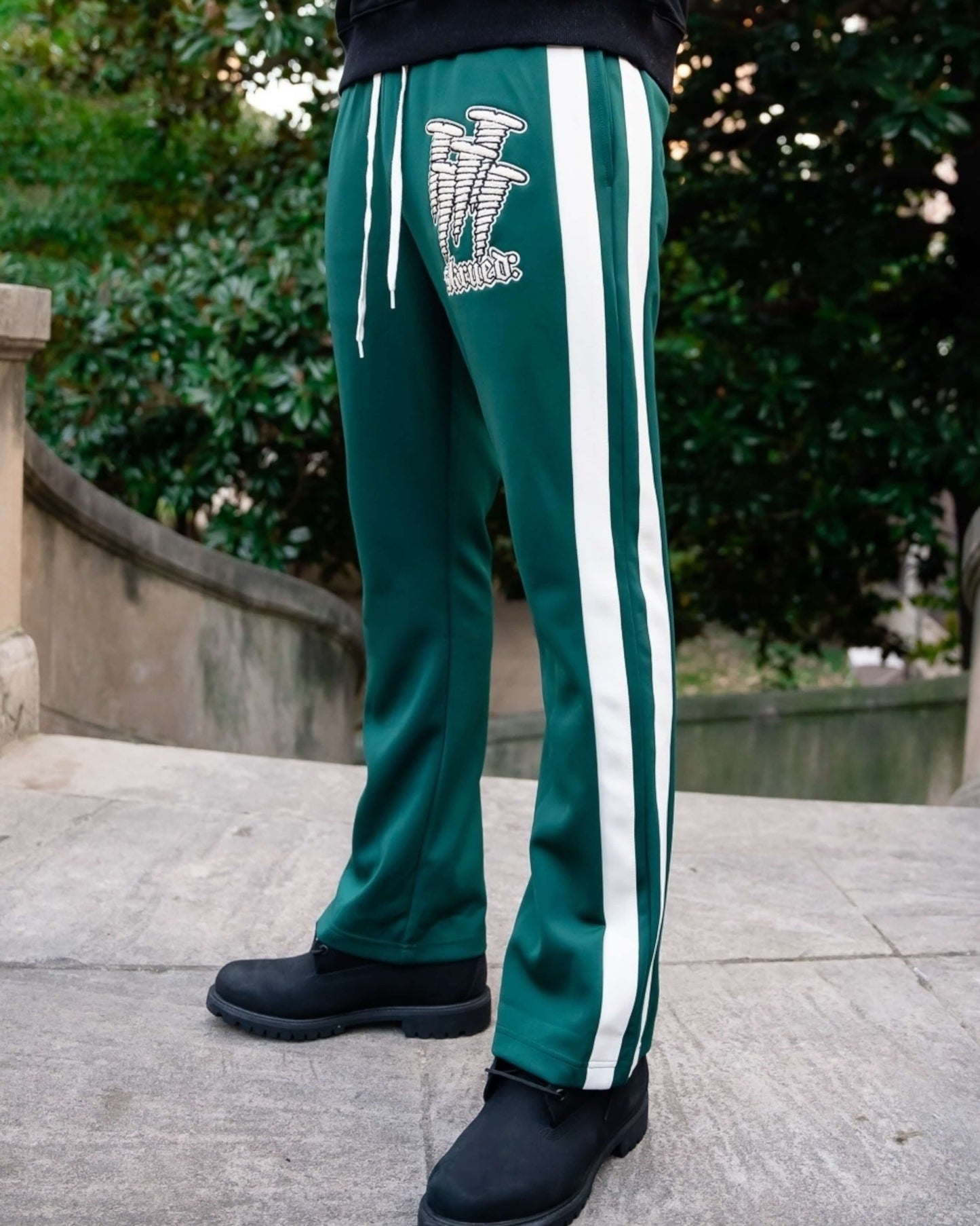 SKRUEDGANG Logo Flare Track Pants