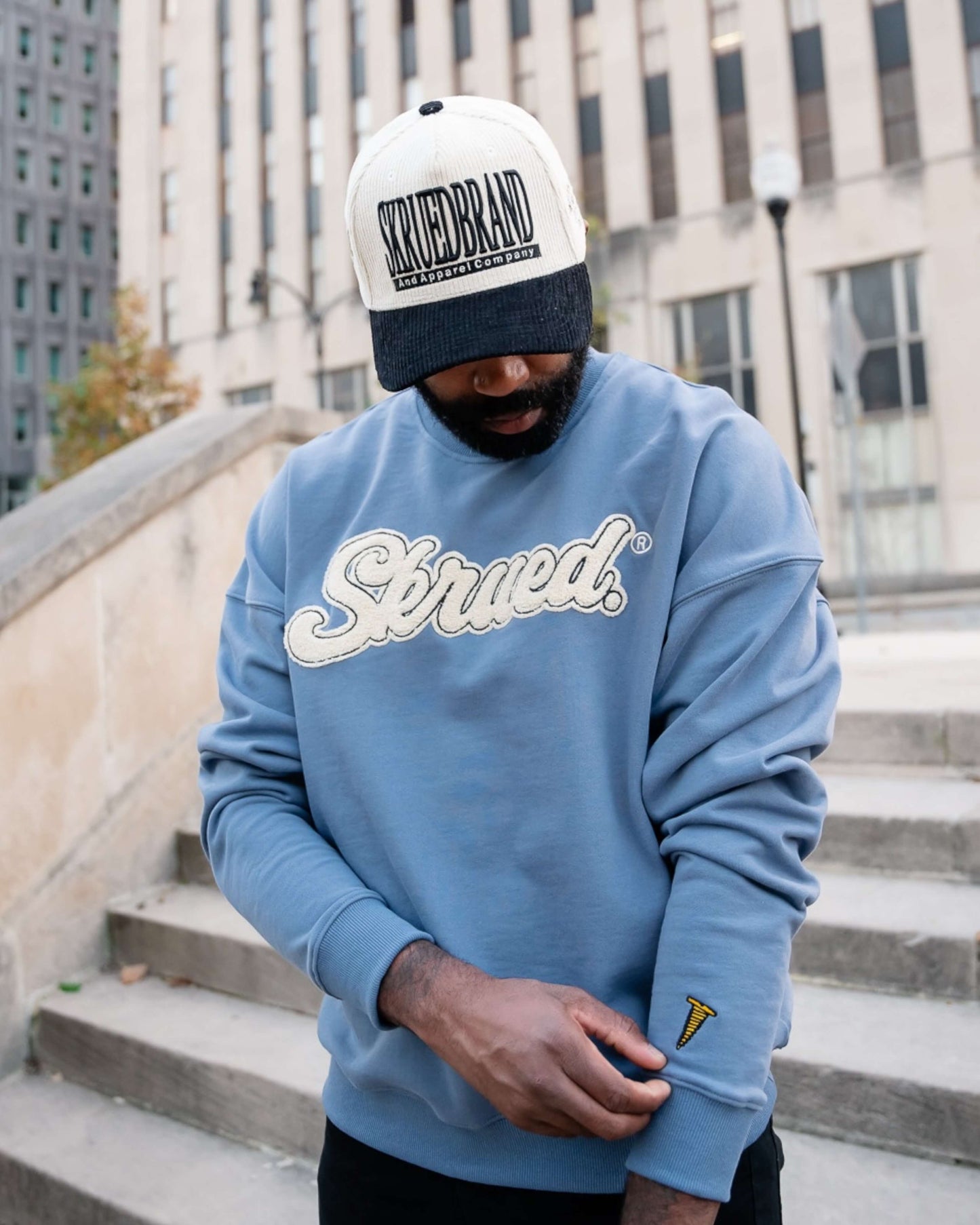 Chenille Chunky Logo Crewneck