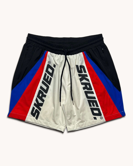 Heatwave Track Shorts - Light Cream