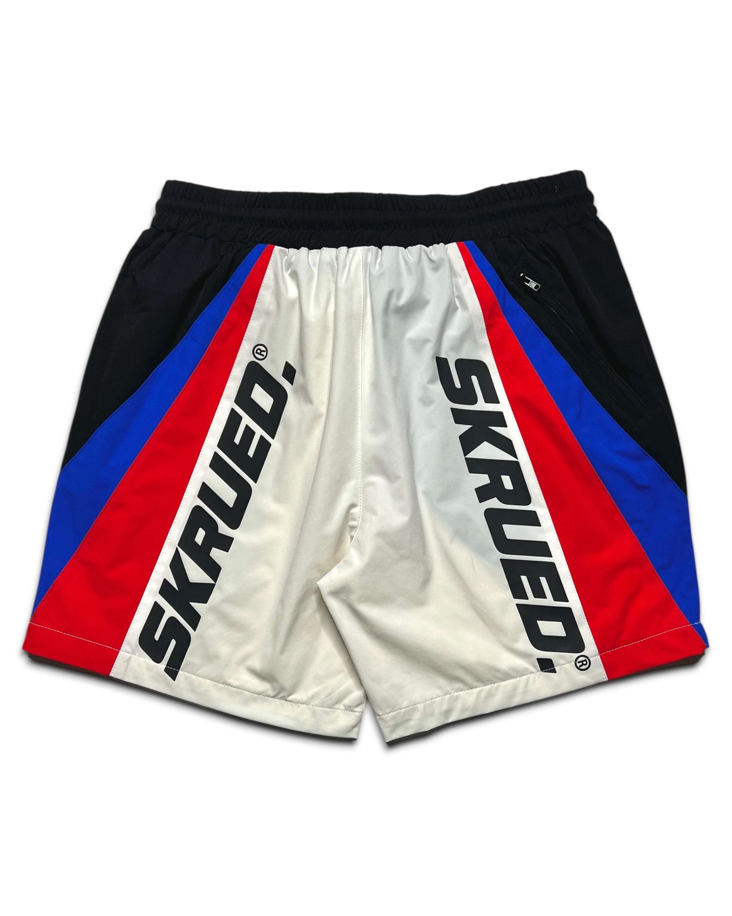 Heatwave Track Shorts - Light Cream