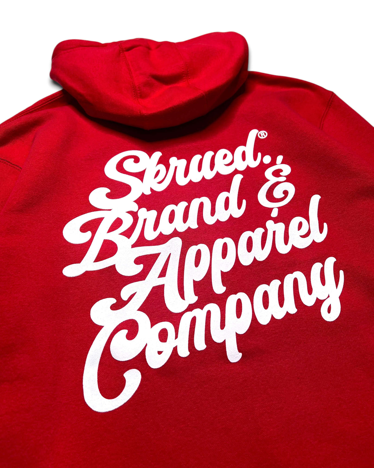 SKRUED Brand Zip Up Hoodie - Red