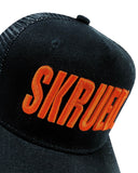 Authentic Classic Logo Trucker Hat - Black/Orange