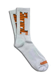 Crisp Logo Socks - Orange/Grey