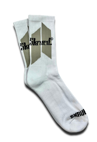 Skyscrapers Logo Socks - Warm Grey/Black