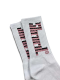 Crisp Logo Socks - Pink/Black